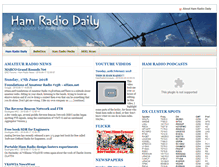 Tablet Screenshot of hamradiodaily.com